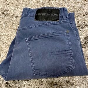 Calvin Klein CKJ 035 Straight Fit Jeans Men's 34x30 Blue Stretch Denim